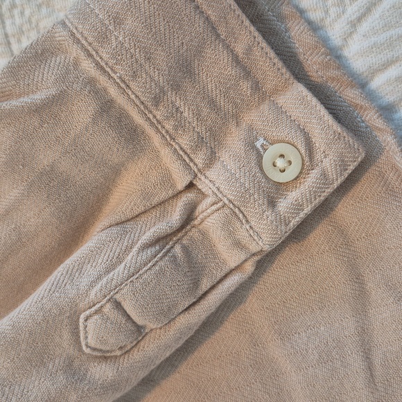 Janie and Jack boys 2T tan herringbone long sleeve button up shirt 2005 - Picture 4 of 5